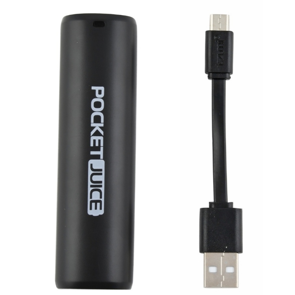 Tzumi 2000 mAh Pocket Juice Power Bank in Black NWT